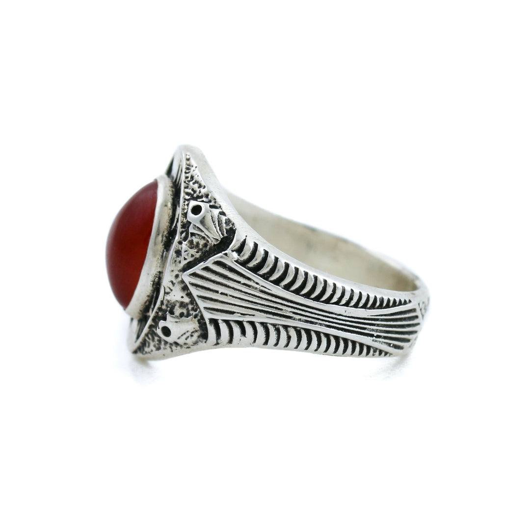 Carnelian "St. Augustine" Ring - Kingdom Jewelry