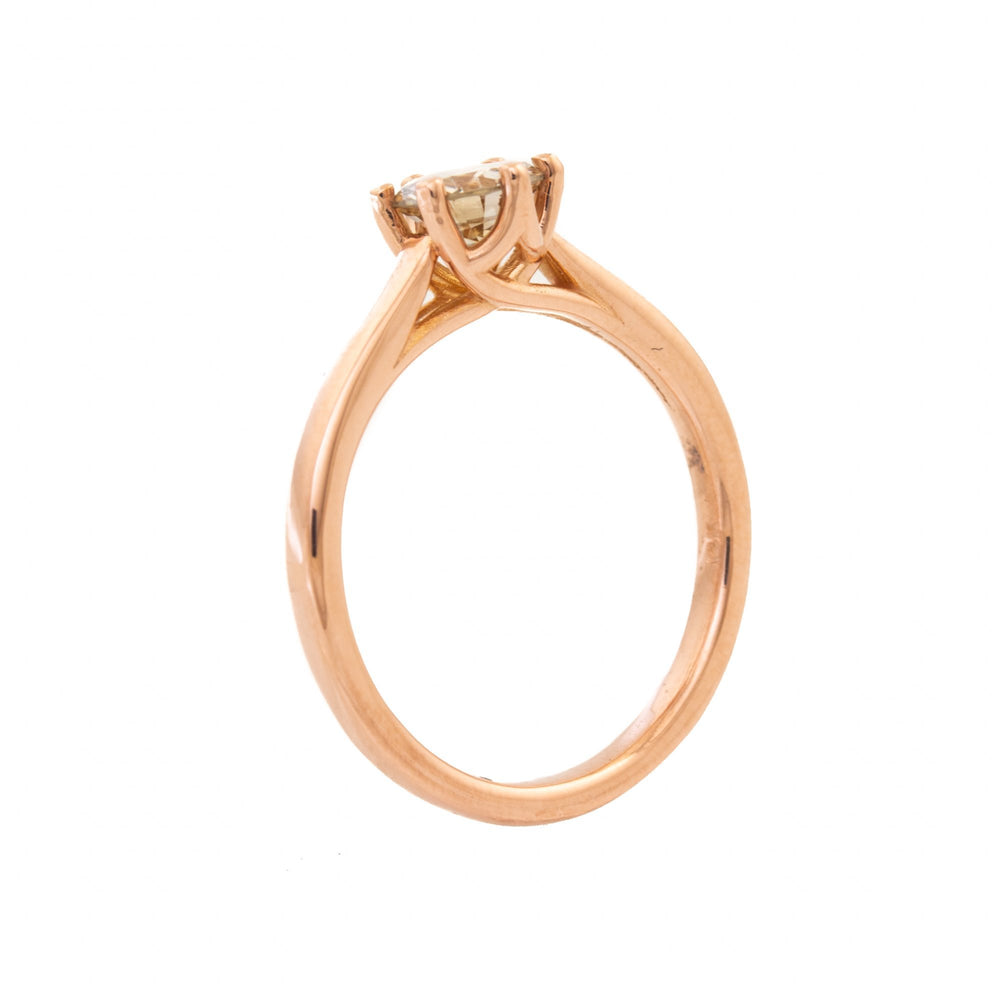 
                      
                        Champagne Diamond Solitaire Ring - Kingdom Jewelry
                      
                    