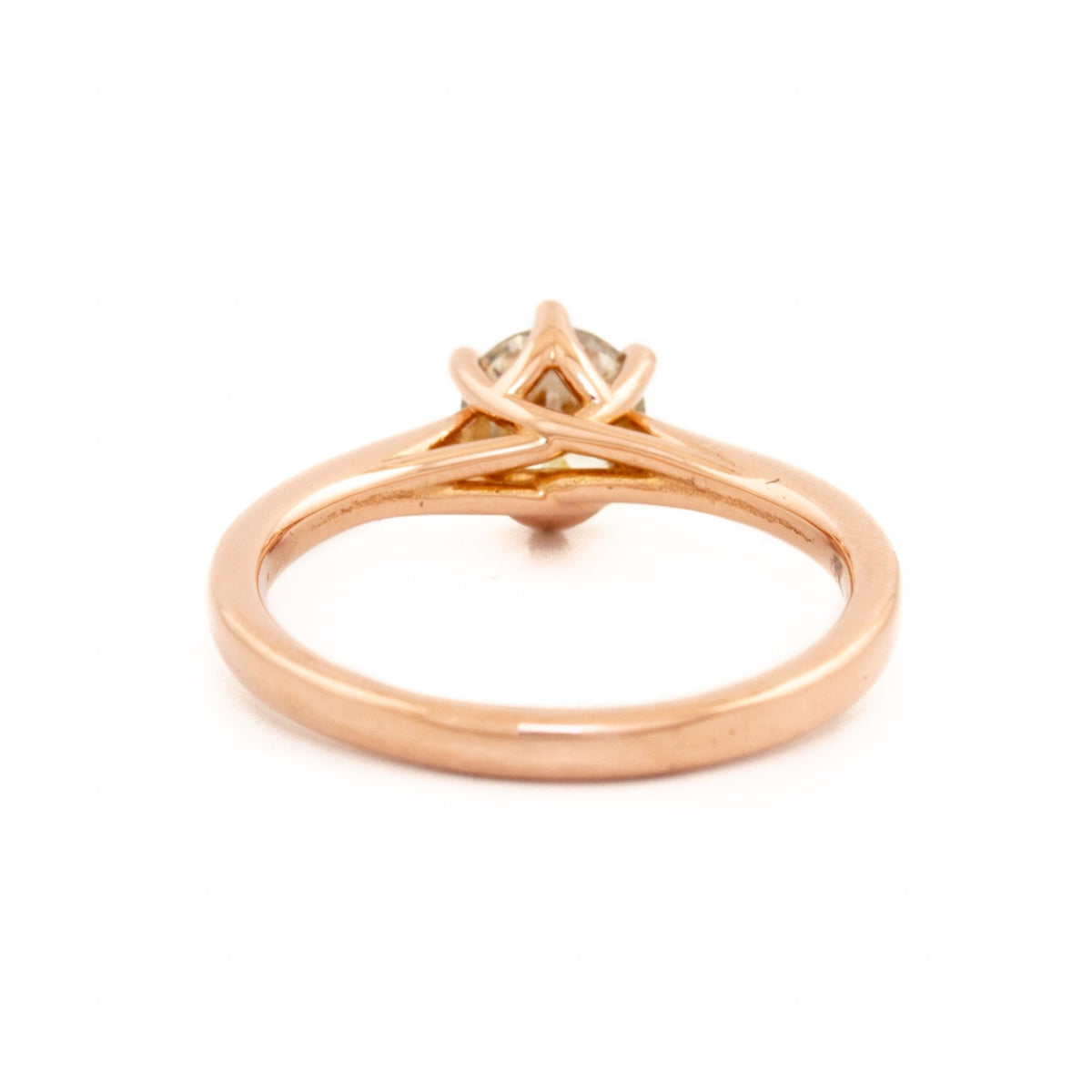 Champagne Diamond Solitaire Ring - Kingdom Jewelry