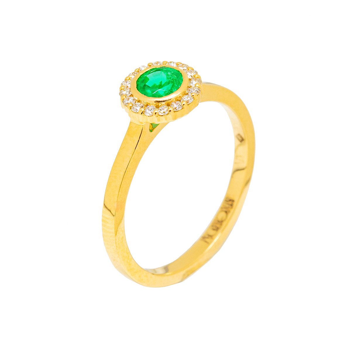 Charming Emerald Diamond Ring - Kingdom Jewelry