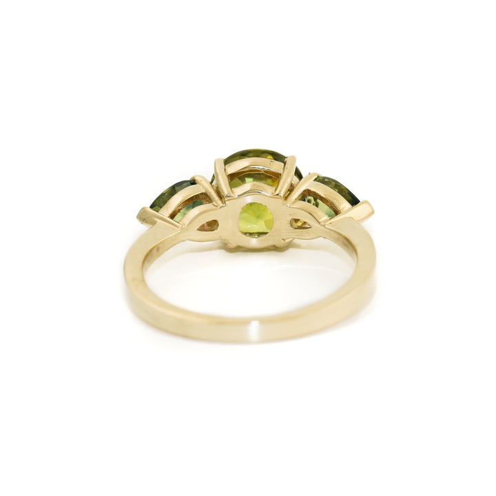 Chartreuse Sapphire Engagement Ring by Kingdom - Kingdom Jewelry