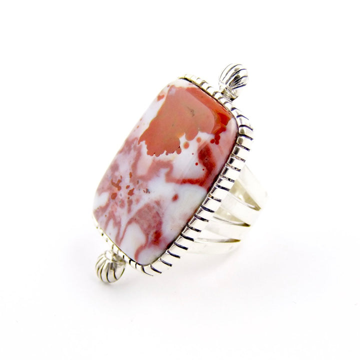 Cherry Ocean Jasper Ring - Kingdom Jewelry