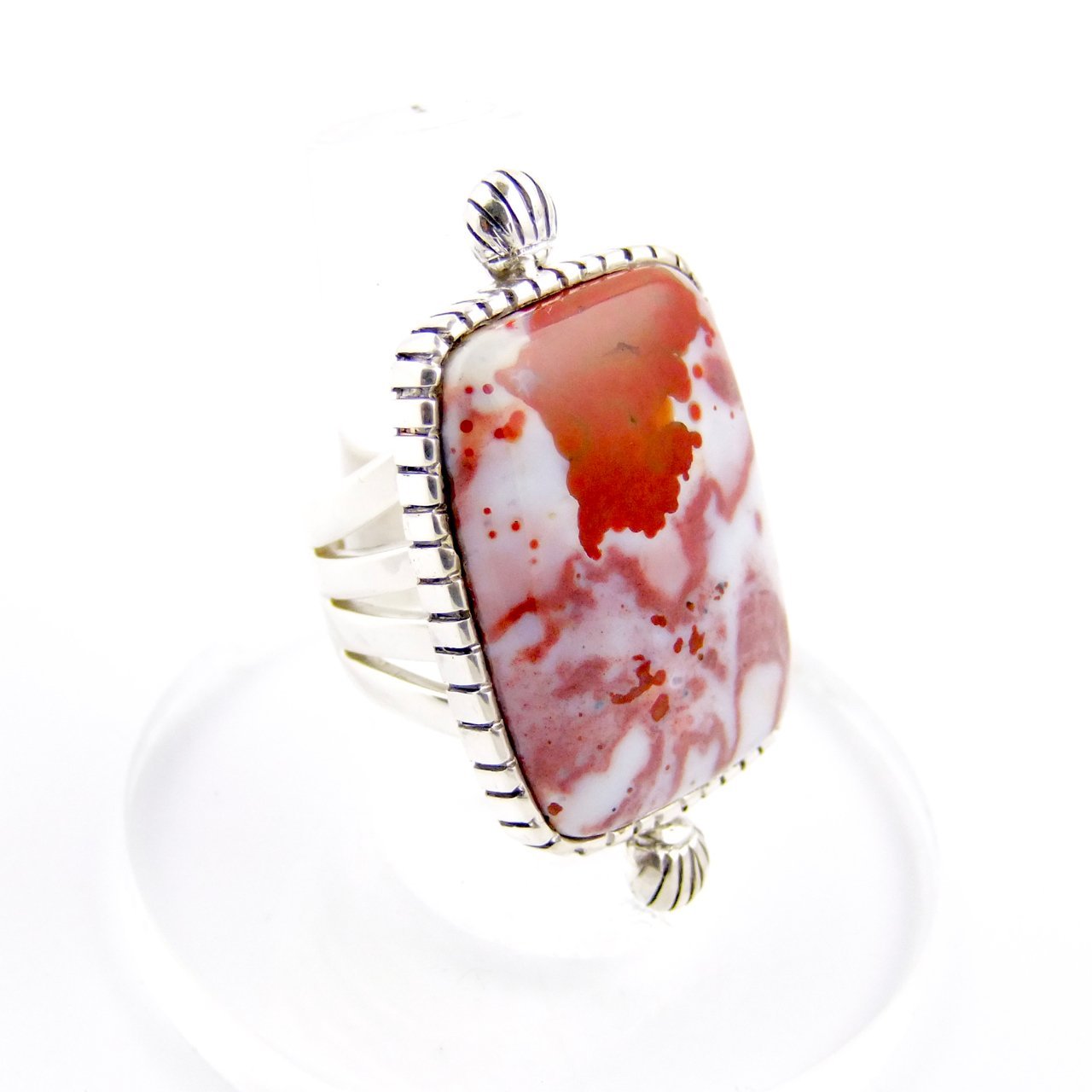 Cherry Ocean Jasper Ring - Kingdom Jewelry