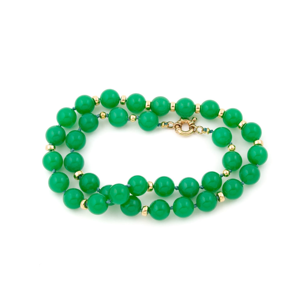 
                      
                        Chrysoprase x Gold Beaded Necklace - Kingdom Jewelry
                      
                    