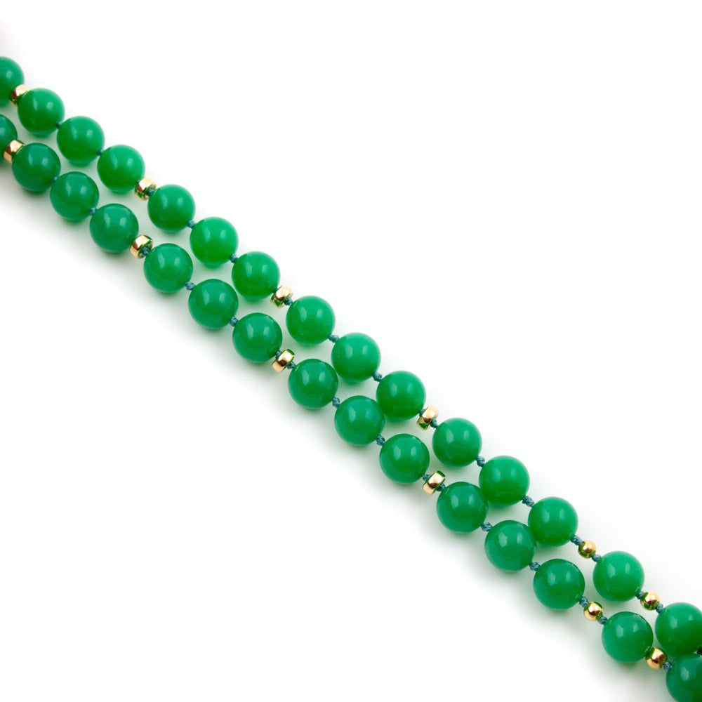 
                      
                        Chrysoprase x Gold Beaded Necklace - Kingdom Jewelry
                      
                    