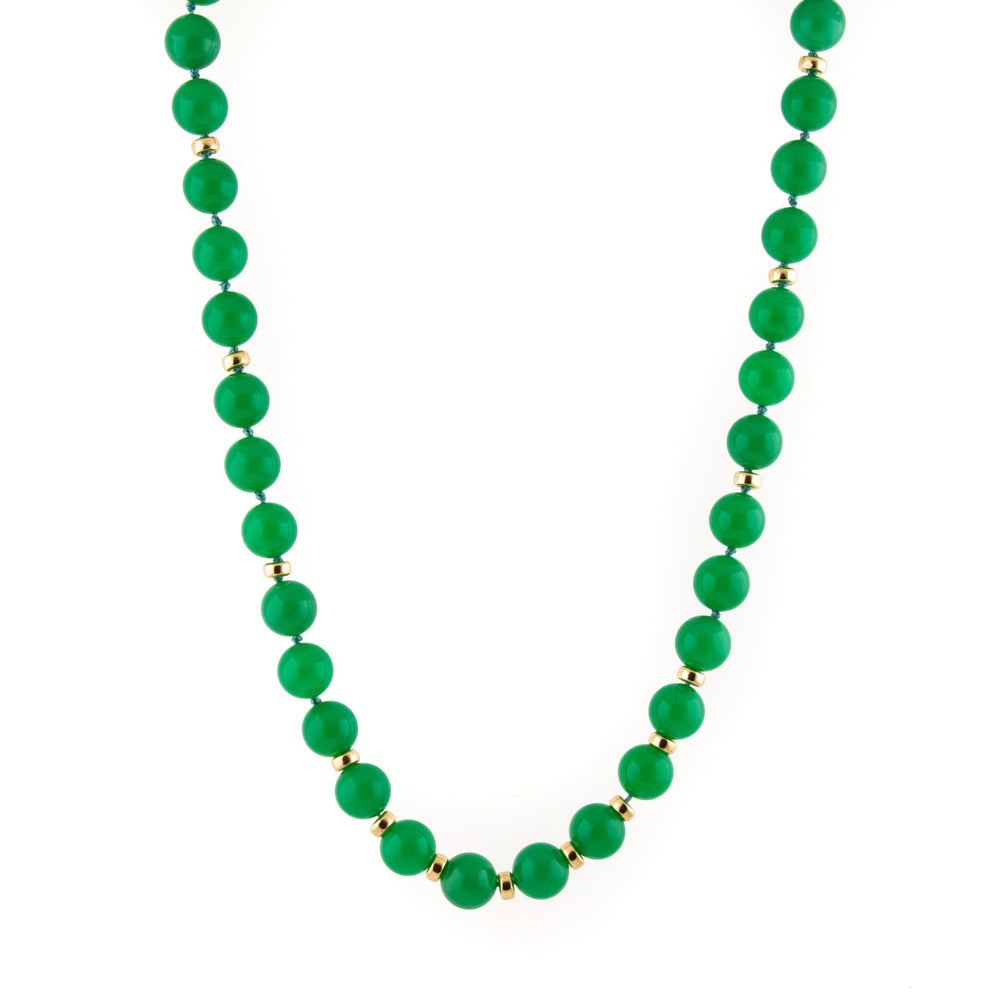 
                      
                        Chrysoprase x Gold Beaded Necklace - Kingdom Jewelry
                      
                    