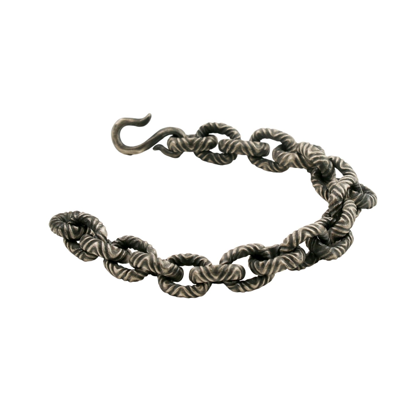 Chunky Oxidized Chain Link Bracelet - Kingdom Jewelry