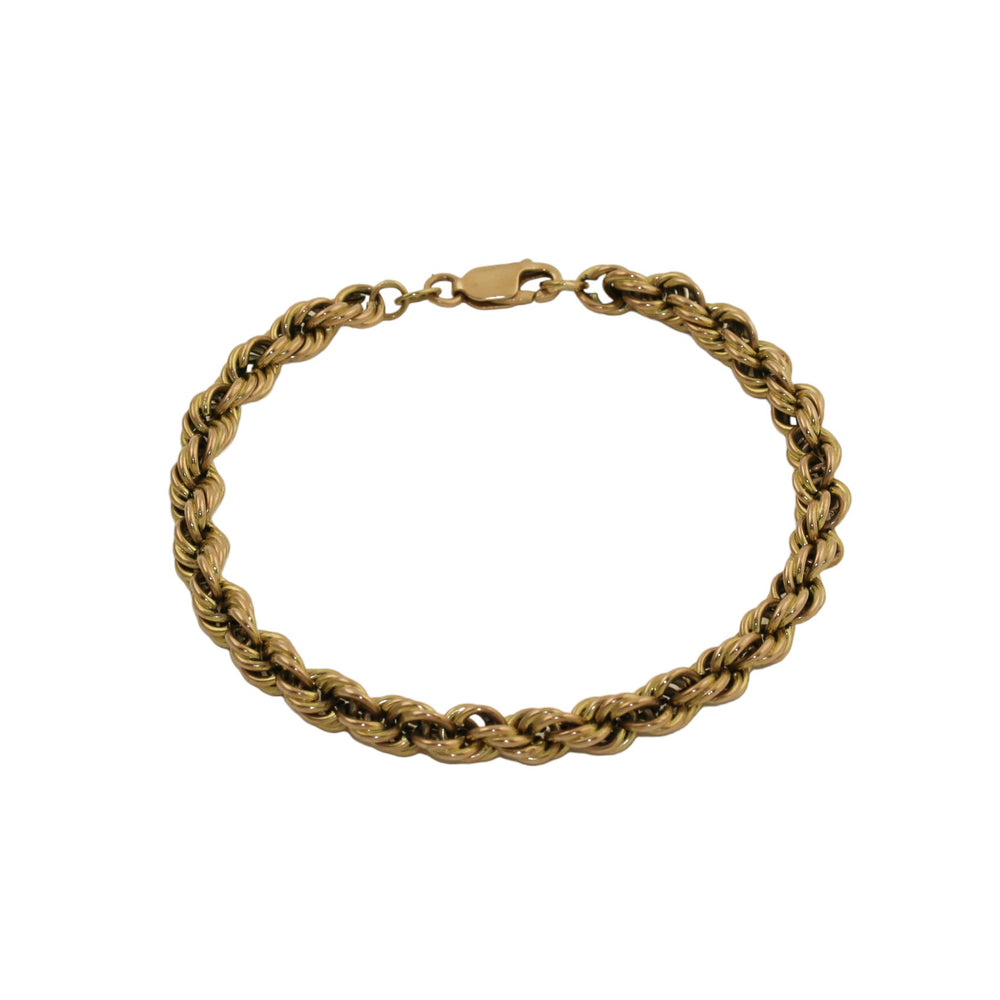 
                      
                        Classic 14k Gold x 6mm Rope Braid Chain Bracelet - Kingdom Jewelry
                      
                    