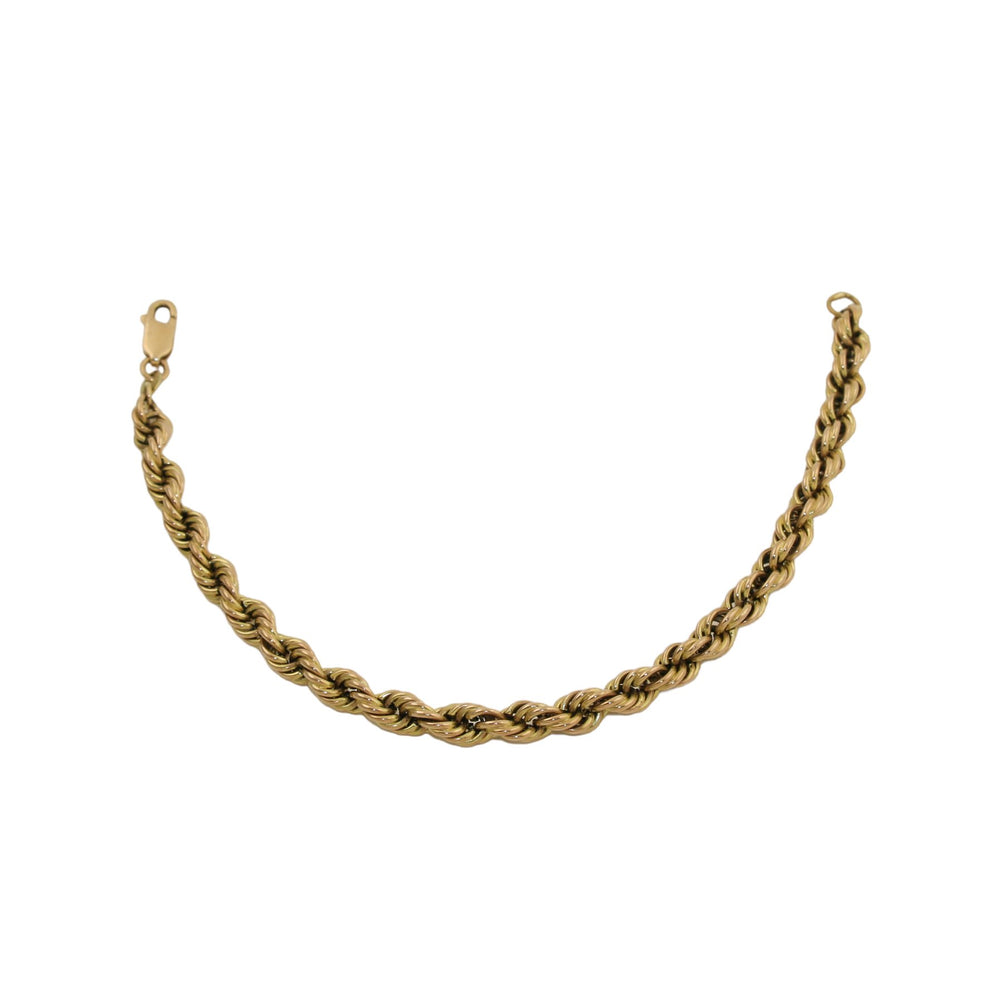 
                      
                        Classic 14k Gold x 6mm Rope Braid Chain Bracelet - Kingdom Jewelry
                      
                    