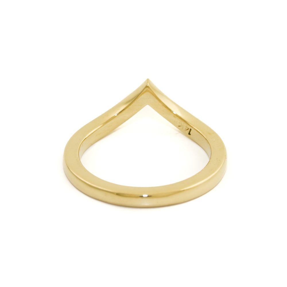 
                      
                        Classic 14k Gold x V-Tiara Band - Kingdom Jewelry
                      
                    