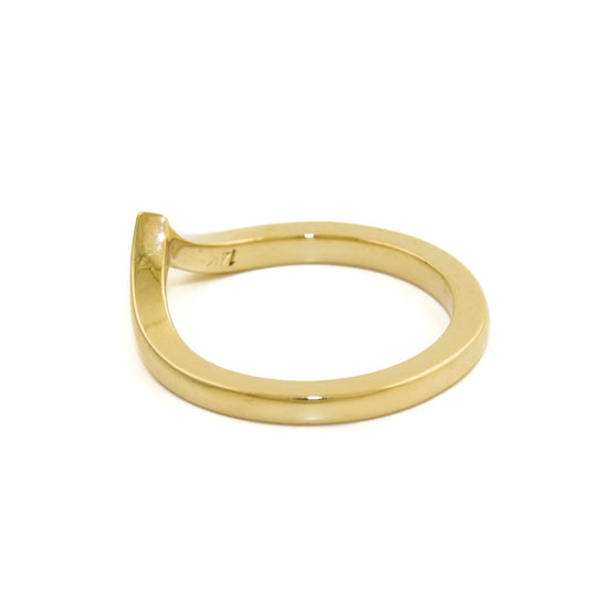 Classic 14k Gold x V-Tiara Band - Kingdom Jewelry