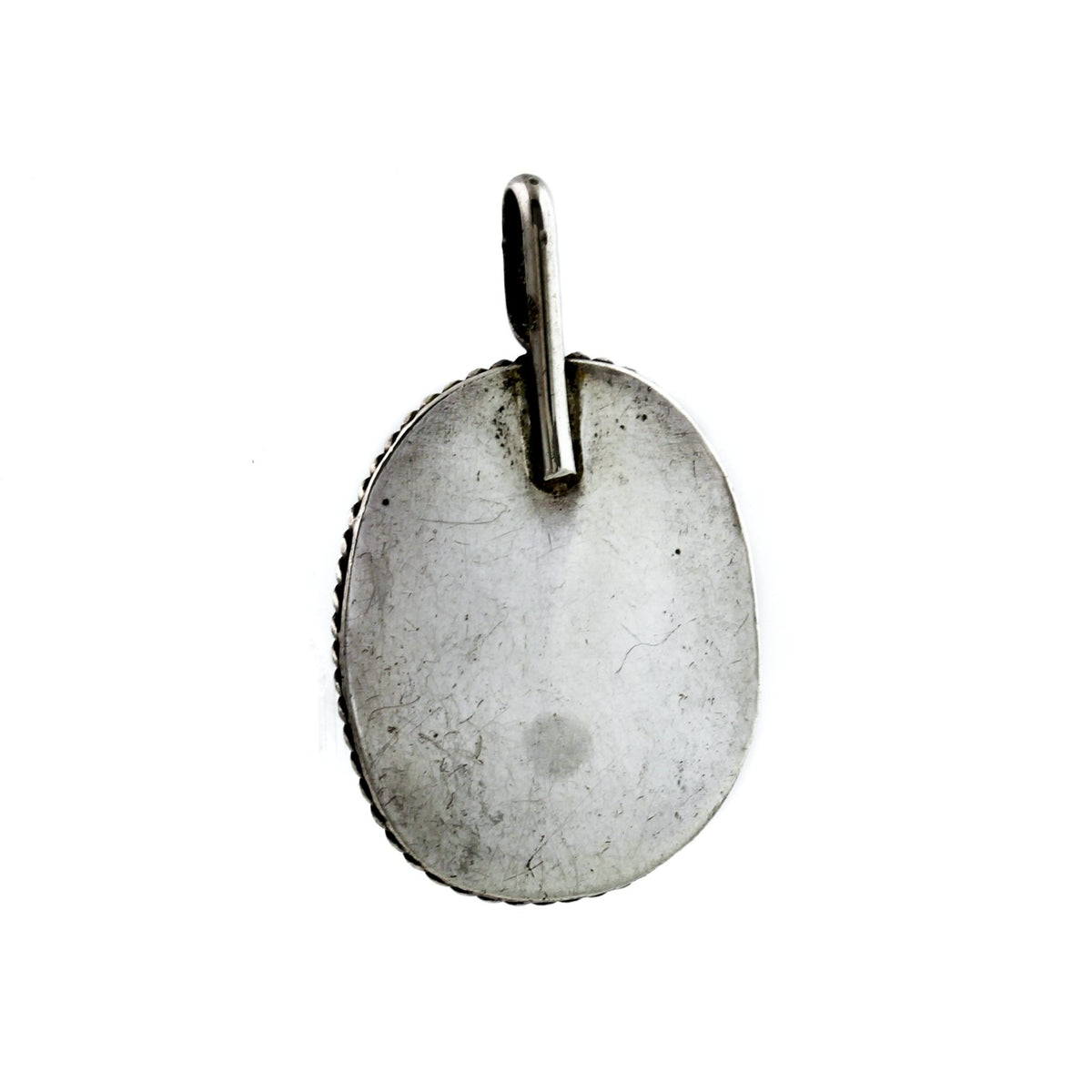 Classic 1970's Blue Turquoise Navajo Pendant - Kingdom Jewelry