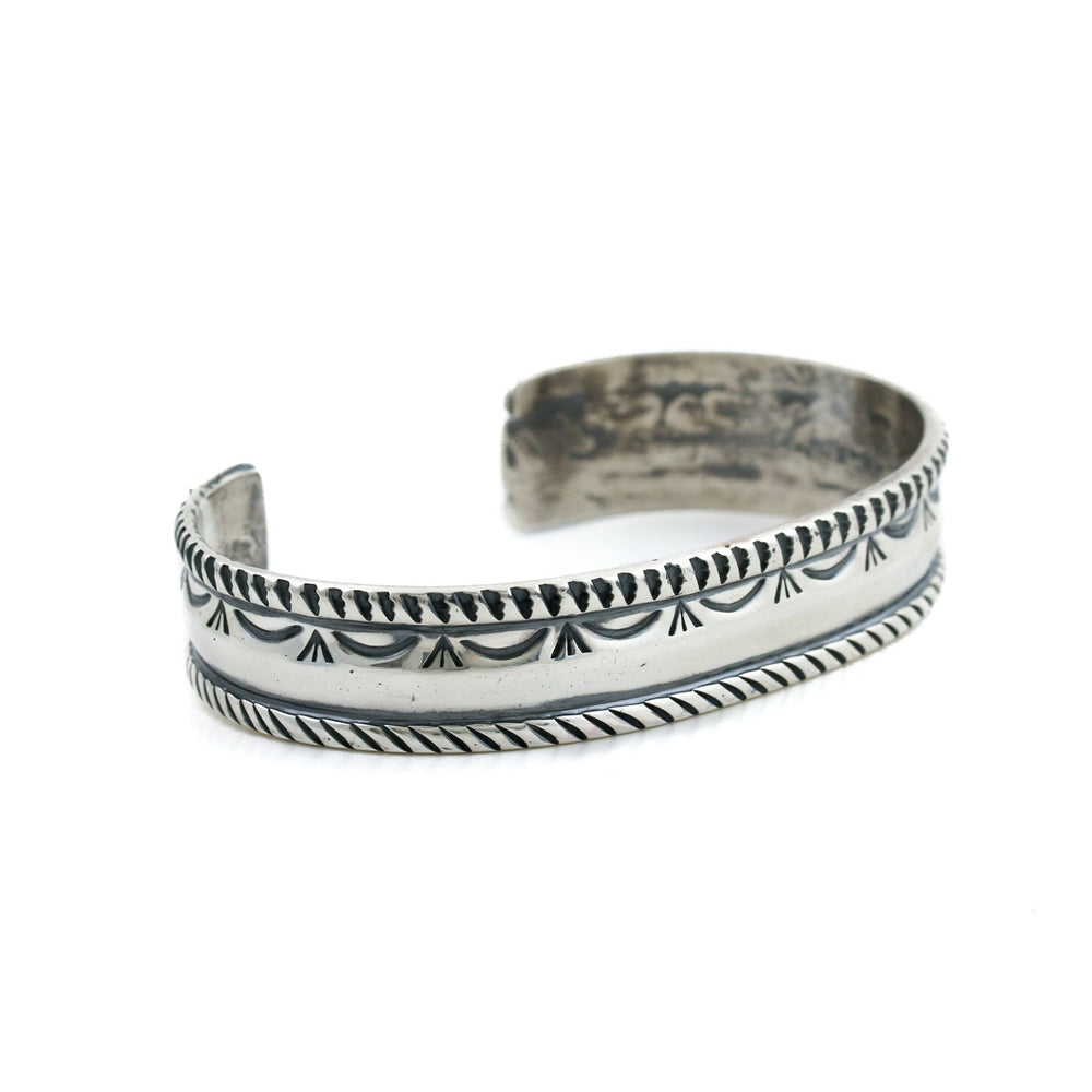 Classic Modern Sterling Silver x "Gabe Natan" Navajo Cuff - Kingdom Jewelry