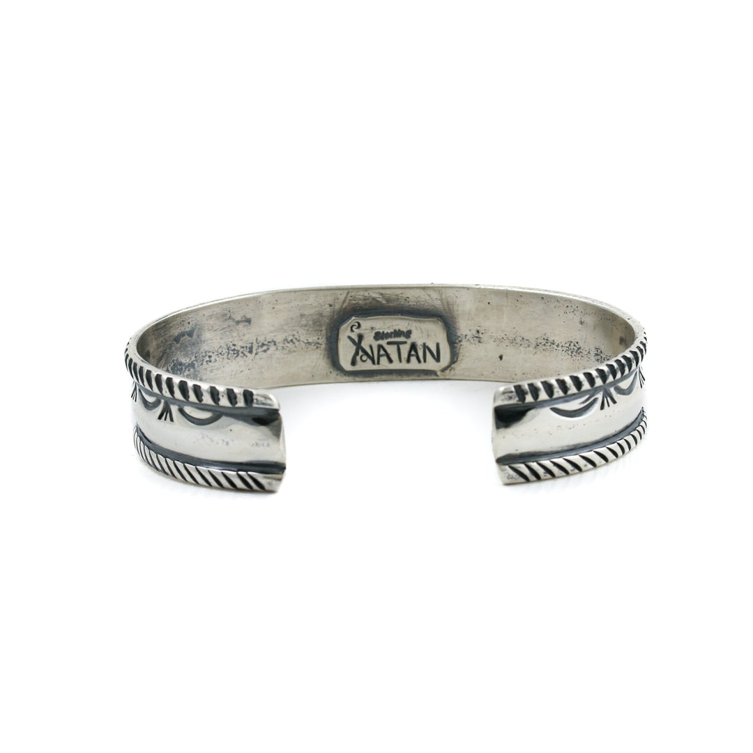 Classic Modern Sterling Silver x "Gabe Natan" Navajo Cuff - Kingdom Jewelry