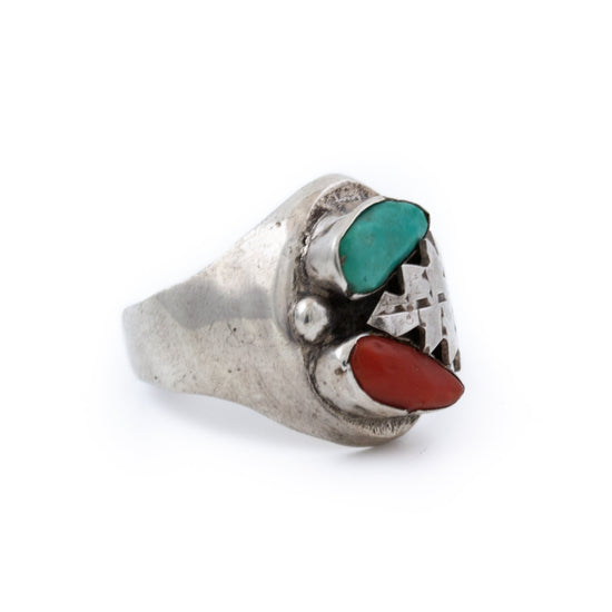 Classic Navajo Leaf Combo Ring - Kingdom Jewelry
