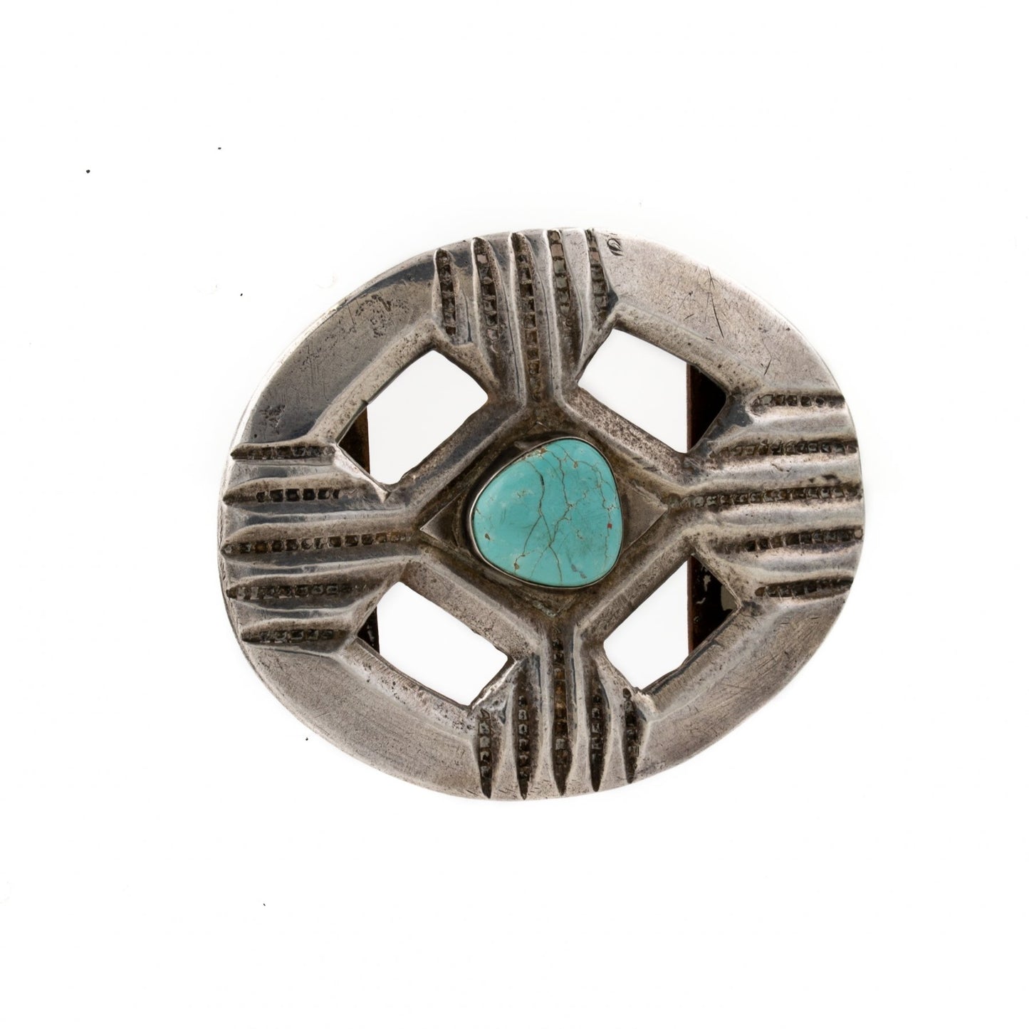 Classic Navajo Sandcast Belt Buckle - Kingdom Jewelry