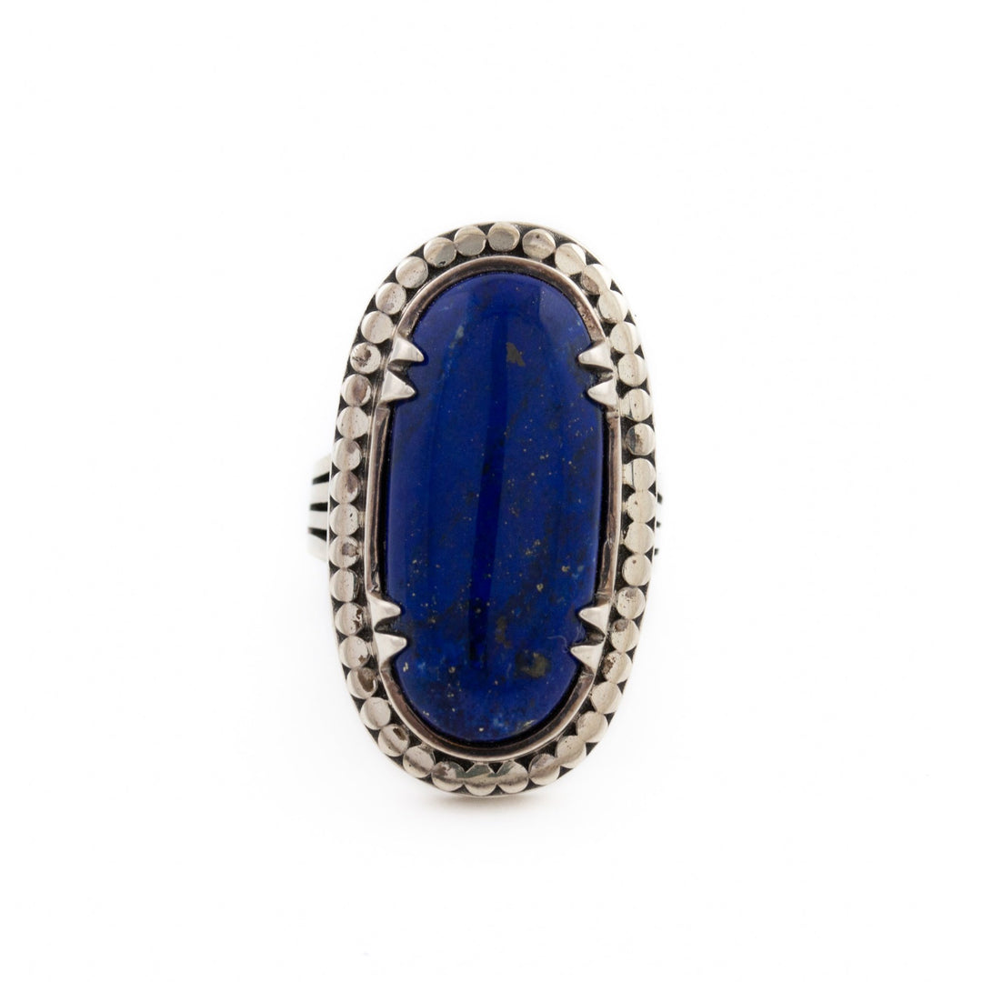 Claw Bezel Lapis Ring - Kingdom Jewelry