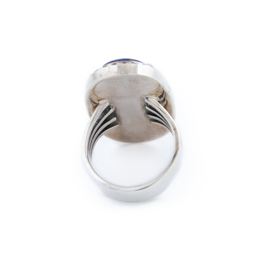 Claw Bezel Lapis Ring - Kingdom Jewelry