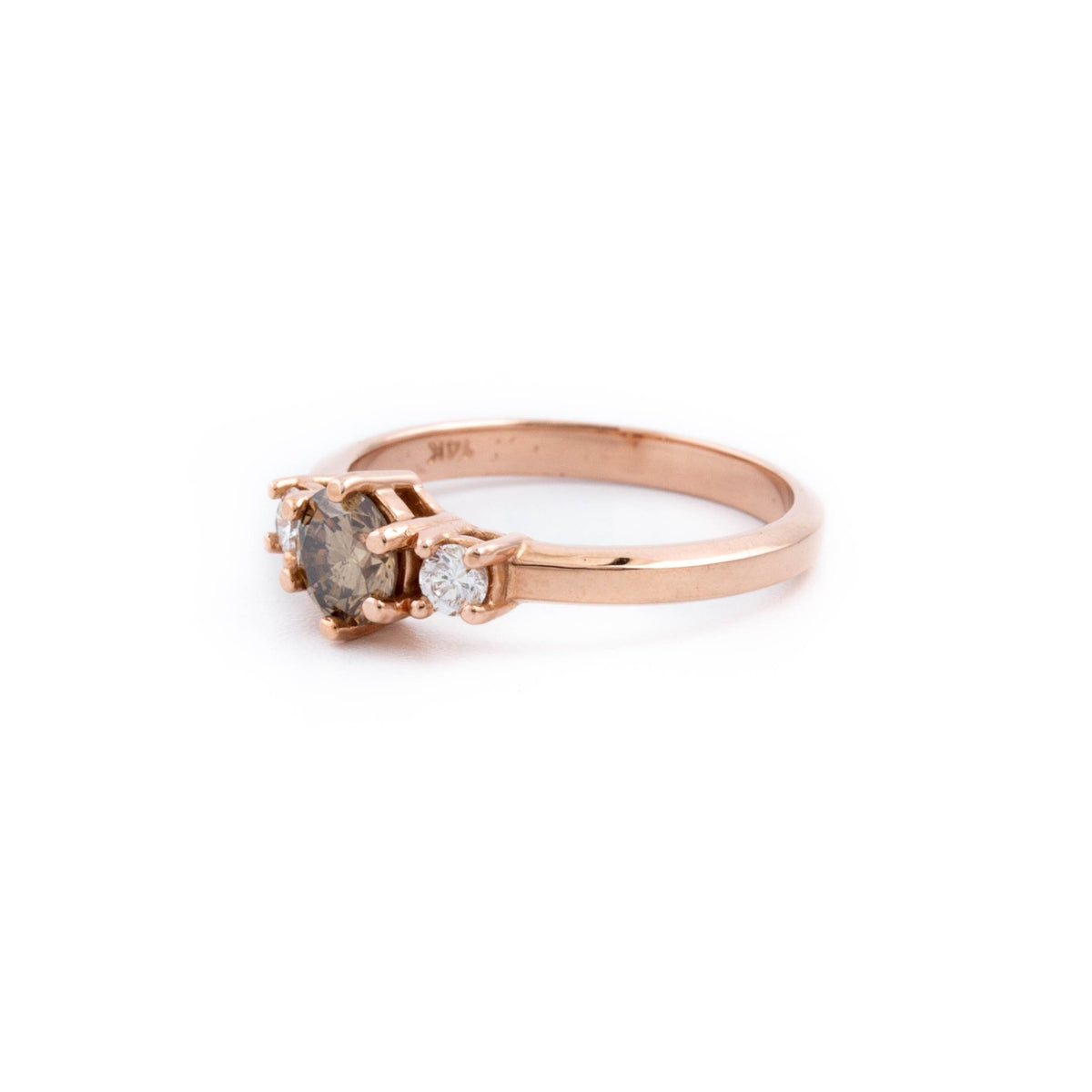 Cognac Rose-Gold Engagement Ring - Kingdom Jewelry