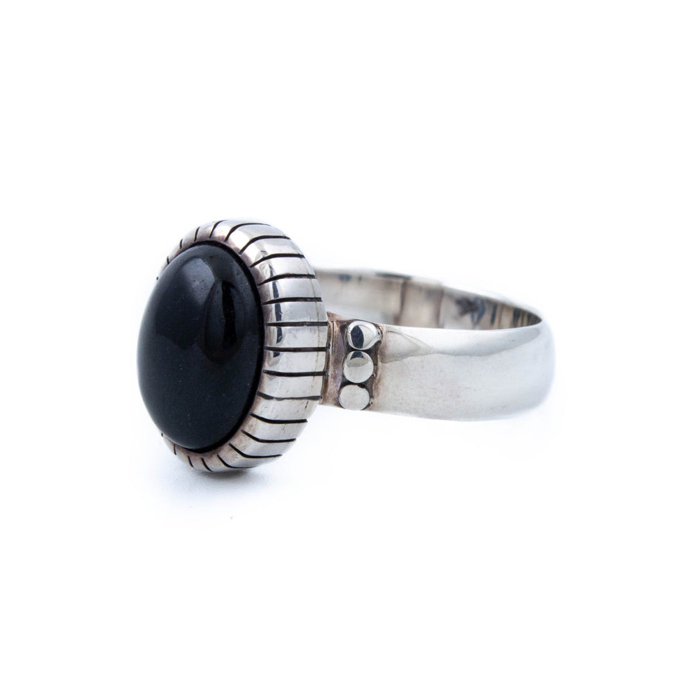 
                      
                        Contemporary Black Jade Ring - Kingdom Jewelry
                      
                    