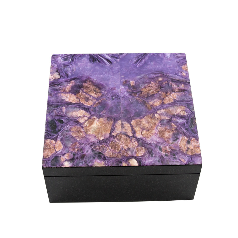 
                      
                        Contemporary Charoite Mineral Box - Kingdom Jewelry
                      
                    