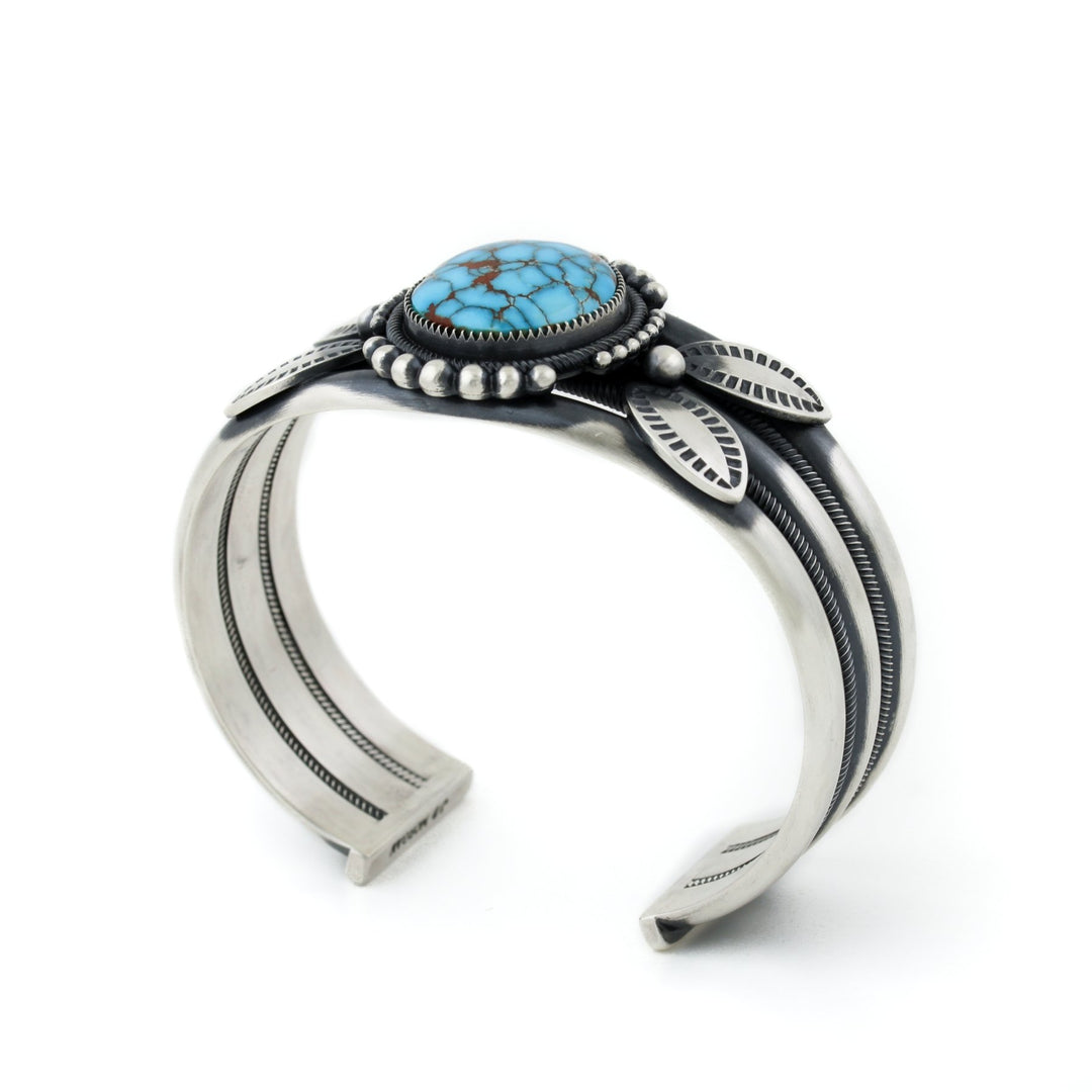 Contemporary Egyptian Turquoise Navajo Cuff by the Coveted Jacob Morgan - Kingdom Jewelry