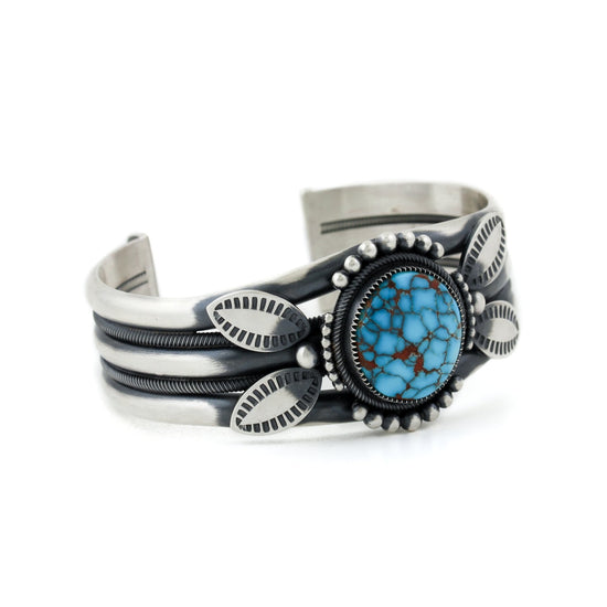 Contemporary Egyptian Turquoise Navajo Cuff by the Coveted Jacob Morgan - Kingdom Jewelry