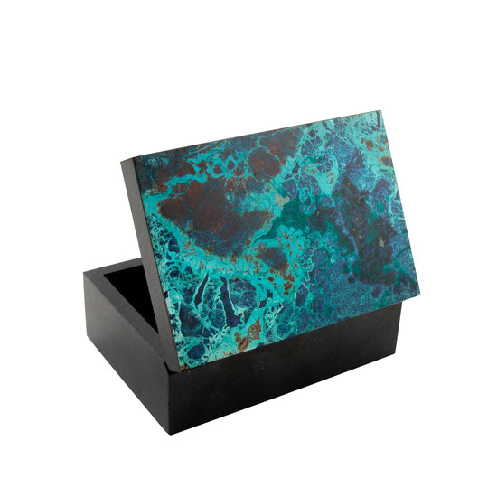 Contemporary Shattuckite Decorative Box - Kingdom Jewelry
