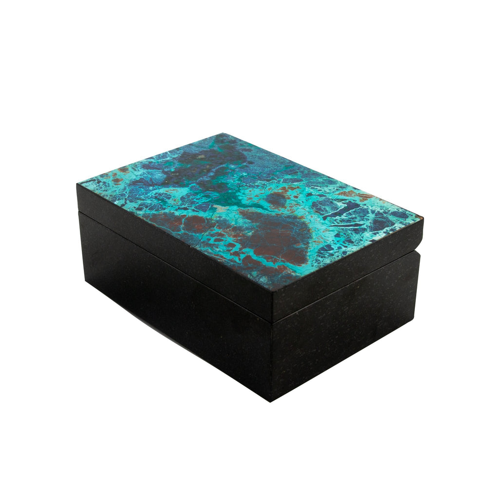 
                      
                        Contemporary Shattuckite Decorative Box - Kingdom Jewelry
                      
                    