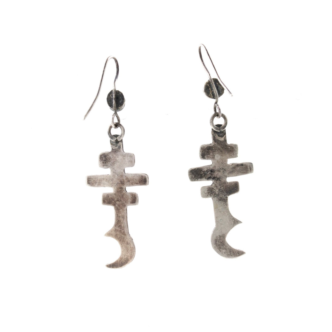 Contemporary Snake Eye Navajo Earrings - Kingdom Jewelry