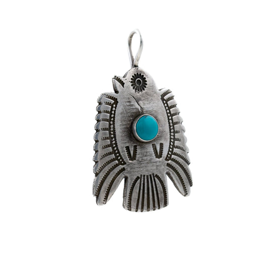Contemporary Turquoise Pendant by Buffalo - Kingdom Jewelry