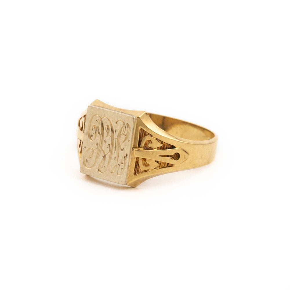 
                      
                        Cursive Gold Signet Ring - Kingdom Jewelry
                      
                    