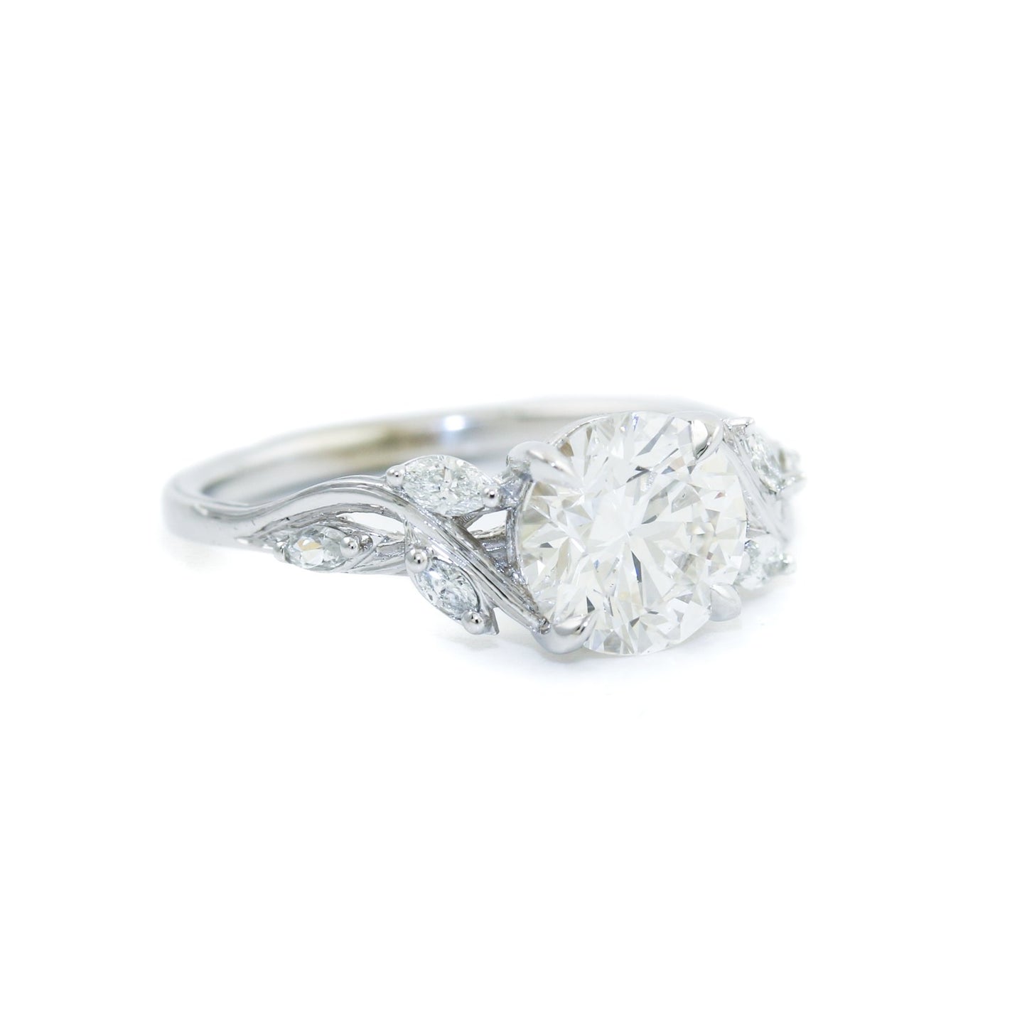 Custom Commission - White Gold x Diamond Engagement - Kingdom Jewelry