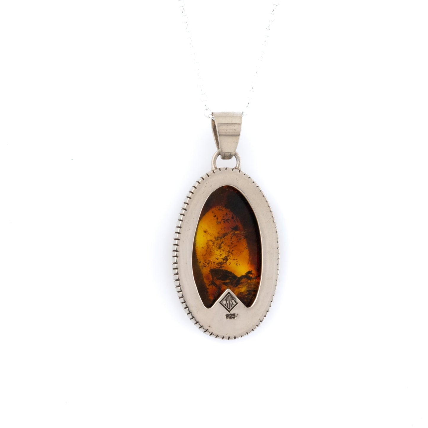 Load image into Gallery viewer, Dark Honey Amber Pendant - Kingdom Jewelry
