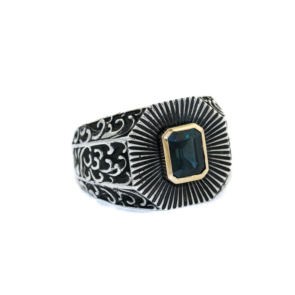 
                      
                        Deco Sapphire Silver x Gold Ring - Kingdom Jewelry
                      
                    