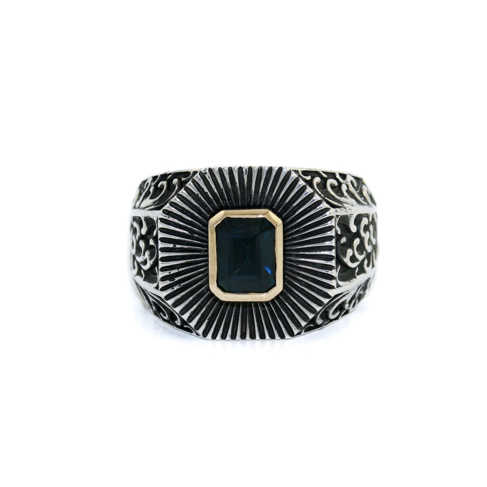 
                      
                        Deco Sapphire Silver x Gold Ring - Kingdom Jewelry
                      
                    