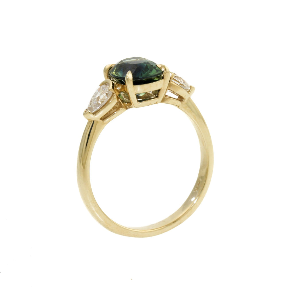 
                      
                        Deep Ocean Teal Montana Sapphire x Diamond Ring - Kingdom Jewelry
                      
                    