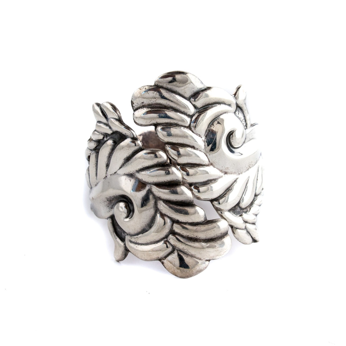 Detailed Taxco Clamper Cuff - Kingdom Jewelry