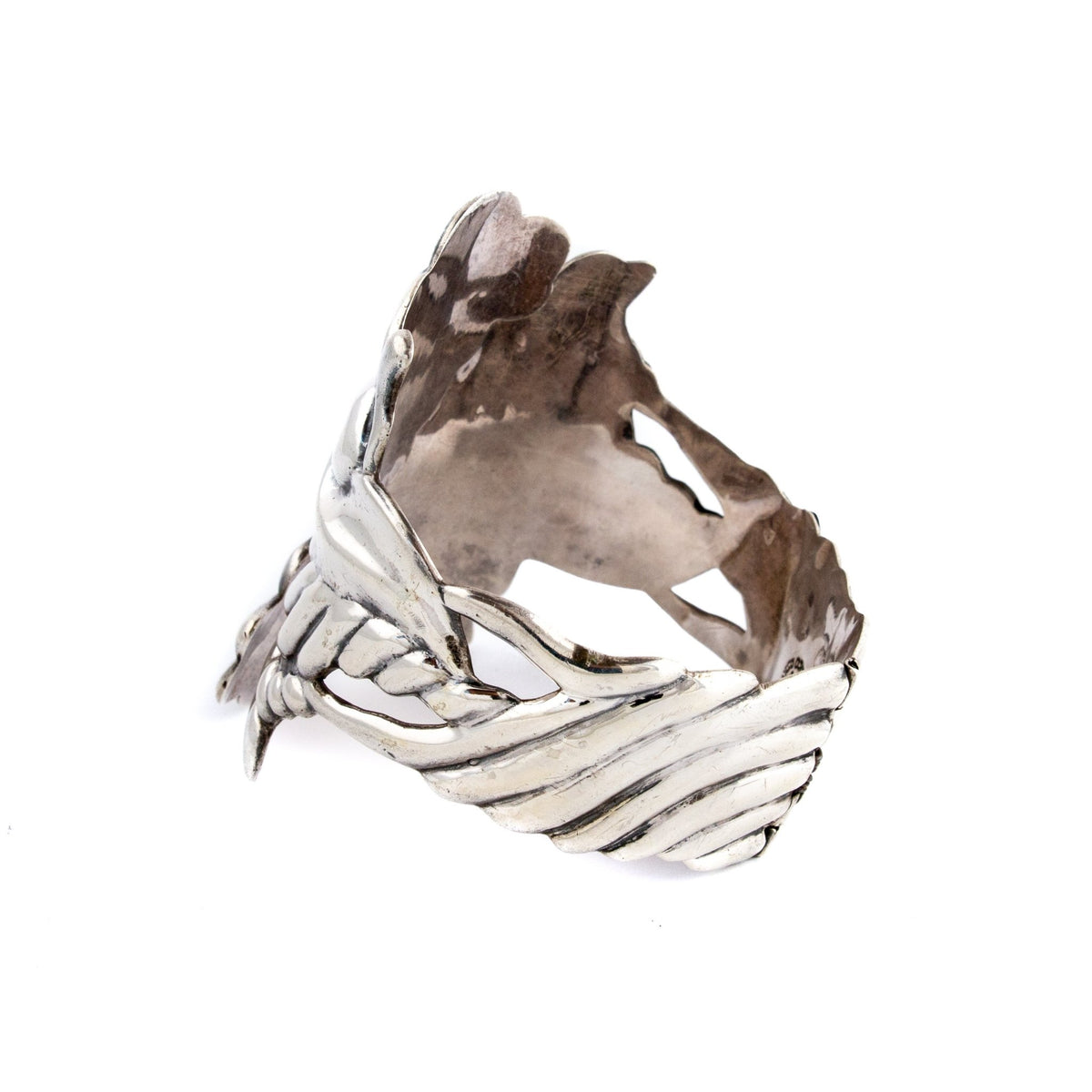 Detailed Taxco Clamper Cuff - Kingdom Jewelry