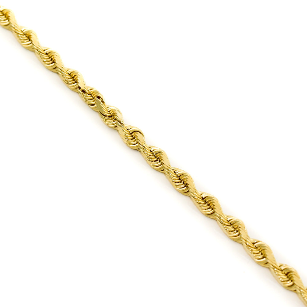 
                      
                        Diamond-Cut 14k Gold x Rope Braid Chain Bracelet - Kingdom Jewelry
                      
                    