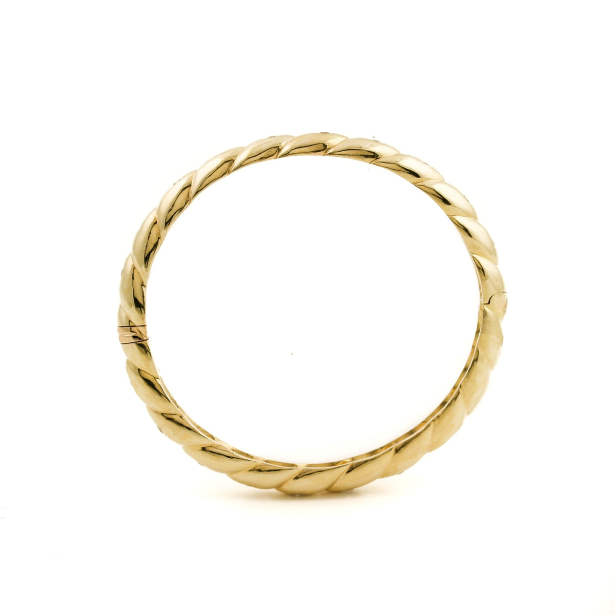Diamond x 14k Gold Bangle - Kingdom Jewelry