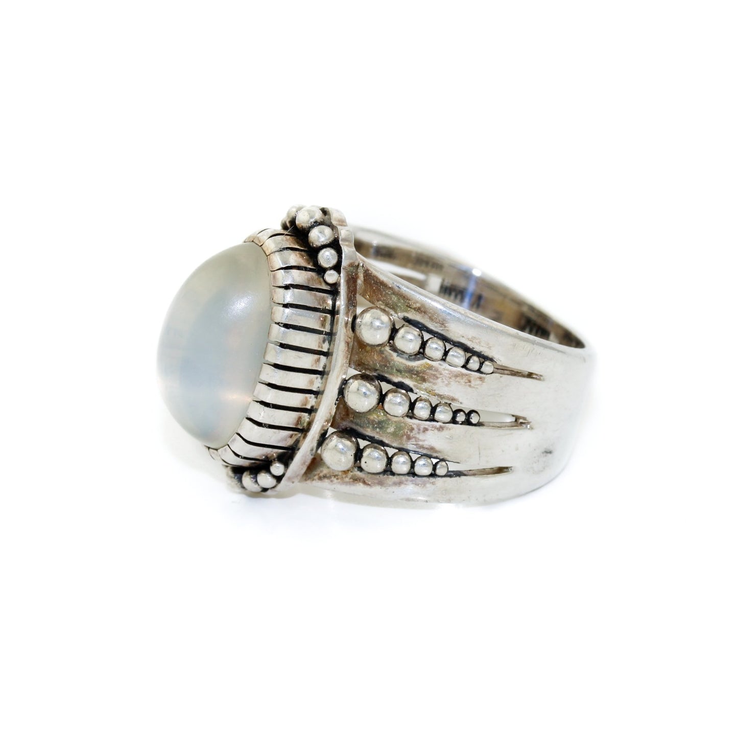 Divine Moonstone Silver Ring - Kingdom Jewelry