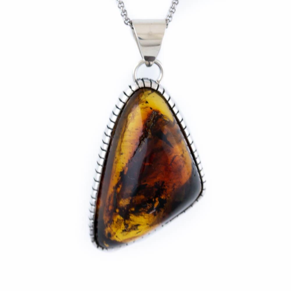 
                      
                        Domed Dark Amber Pendant - Kingdom Jewelry
                      
                    