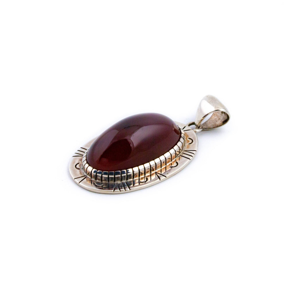 
                      
                        Domed Red Carnelian Pendant - Kingdom Jewelry
                      
                    