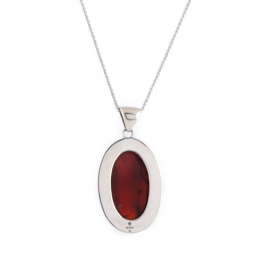 
                      
                        Domed Red Carnelian Pendant - Kingdom Jewelry
                      
                    