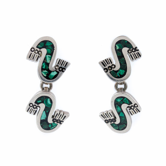 Double “S” Inlay Earrings - Kingdom Jewelry
