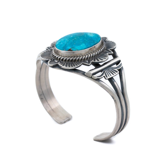 Dreamy Turquoise Navajo Cuff - Kingdom Jewelry