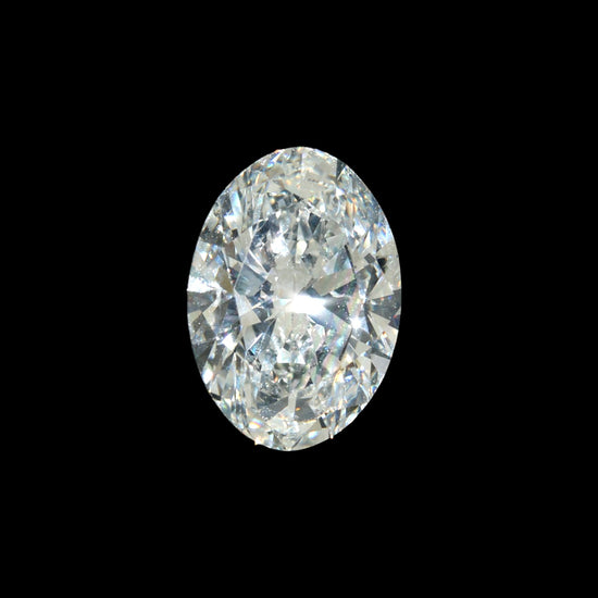 E VS1. GIA 3.15 White Oval Diamond (Dayson) - Kingdom Jewelry