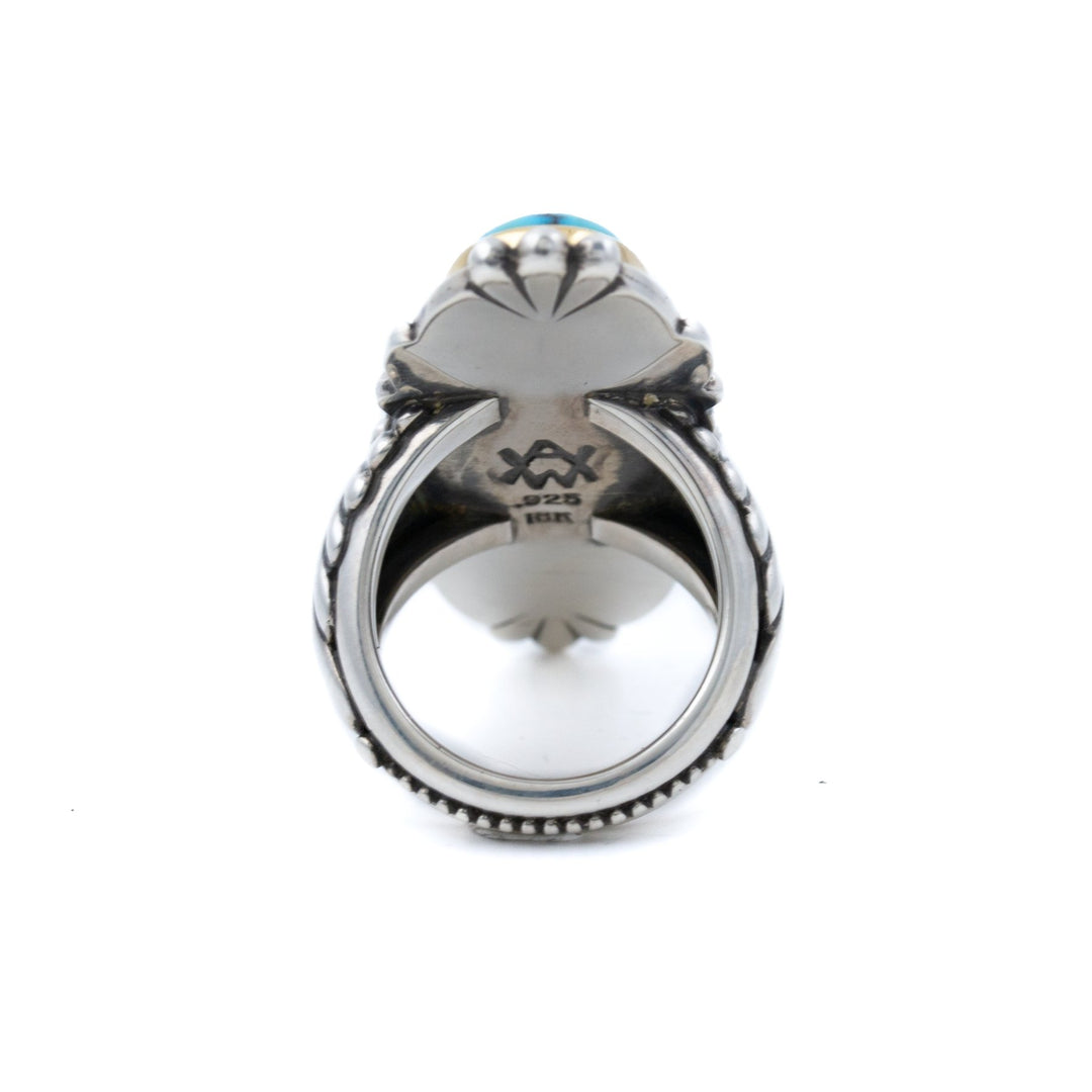 Egyptian Dual Tone Tandem Ring - Kingdom Jewelry