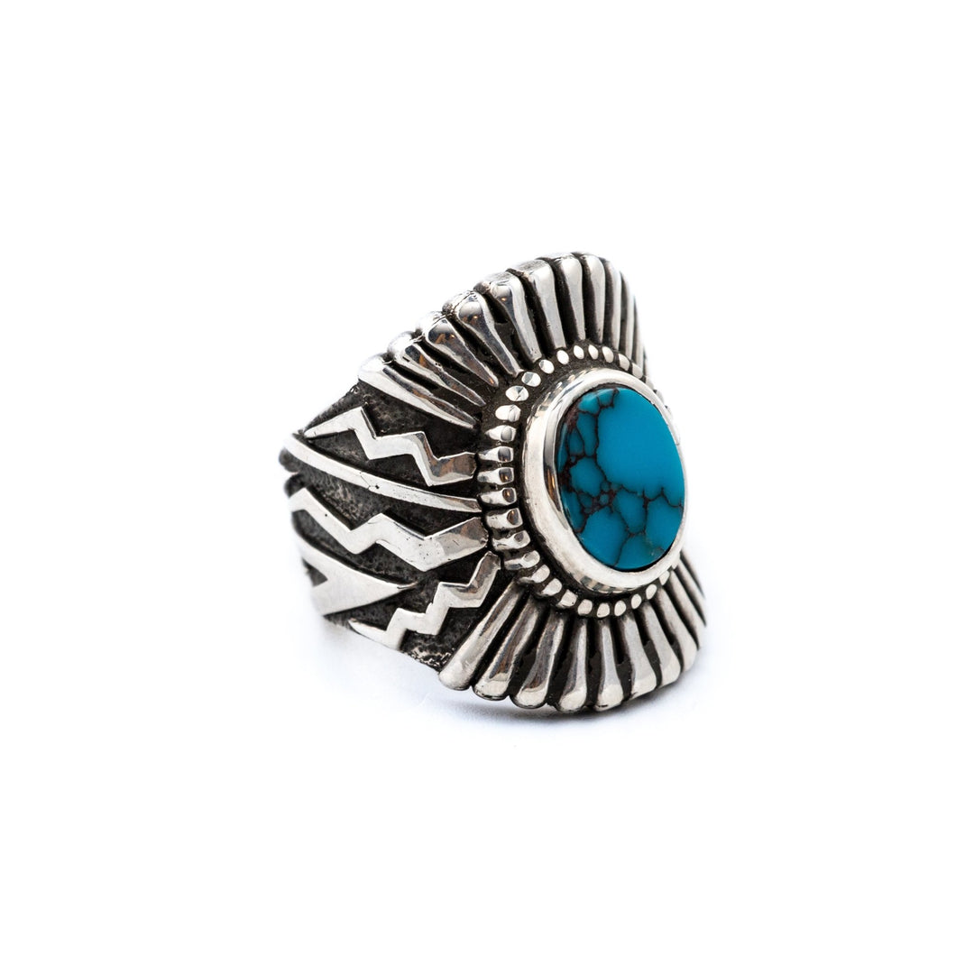 Egyptian Turquoise Sonoran Sunrise Ring - Kingdom Jewelry